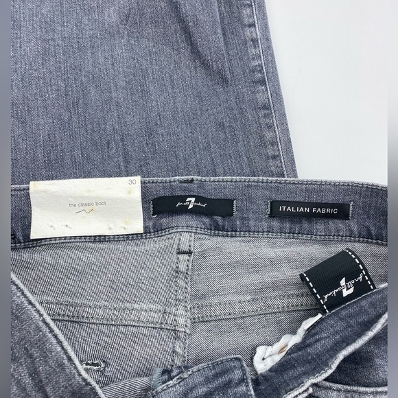 7 For All mankind the Classic Bootcut  gray/dark blue jeans - Picture 7 of 16